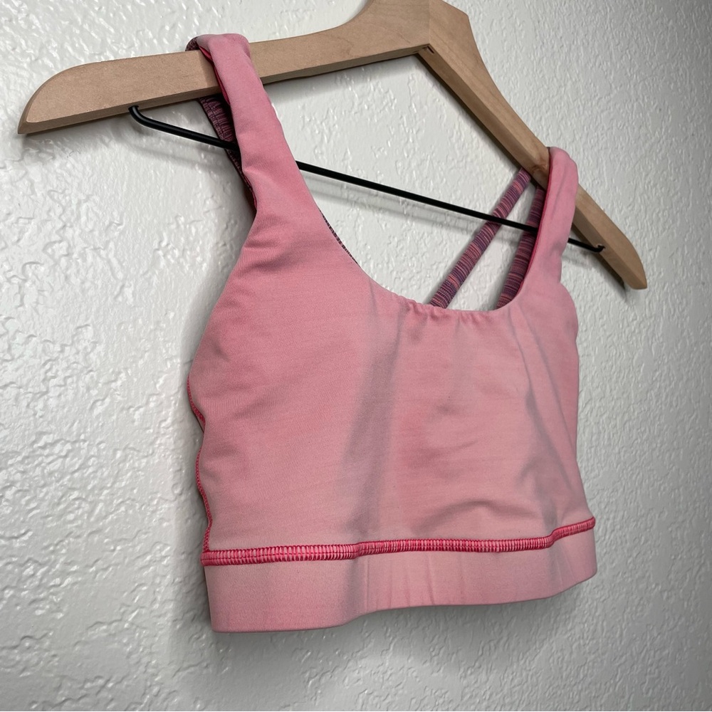 Lululemon Energy Bra Strappy Cross-Strap Sports Bra Size 6 - Picture 7 of 14